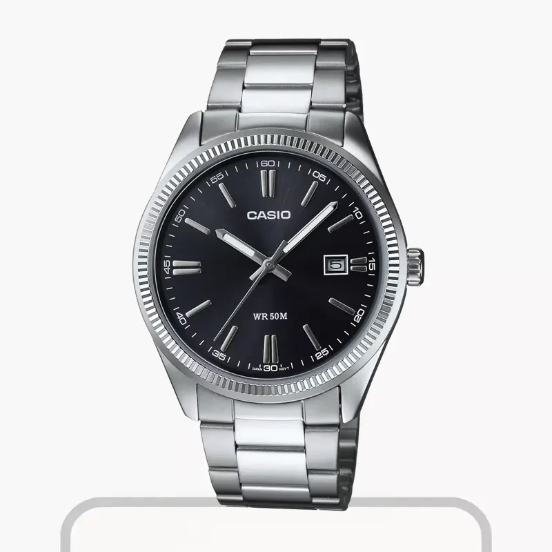 Casio Enticer Black Dial Timekeeping Men's Watch- MTP-1302D-1A1V